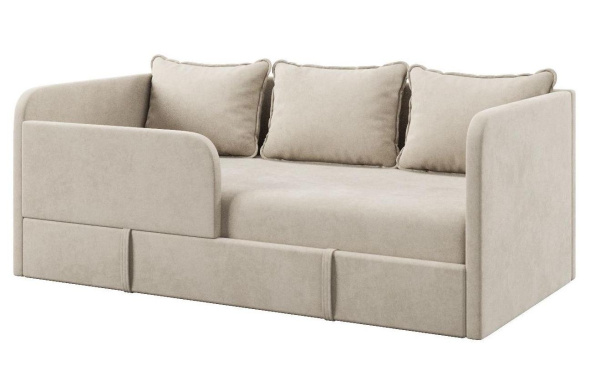 Диван-кровать Кэви (всё в комплекте). Велюр Velutto Бежевый