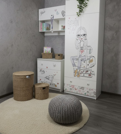 Шкаф с антресолью коллекции Анита от Династия Kids