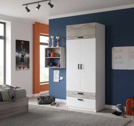 Комплект коллекции Гранд: стол угловой + шкаф + кровать от Династия Kids