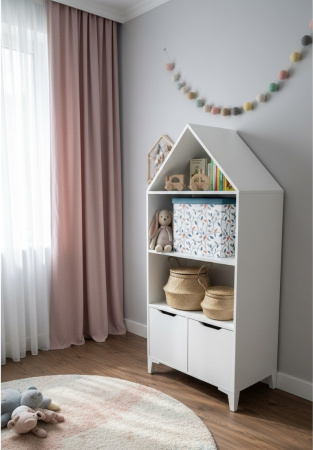 Стеллаж-Домик 6 (цвет: белый) от Династия Kids