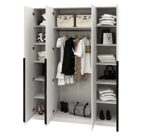 Шкаф 4-х створчатый Практик  от Династия Kids