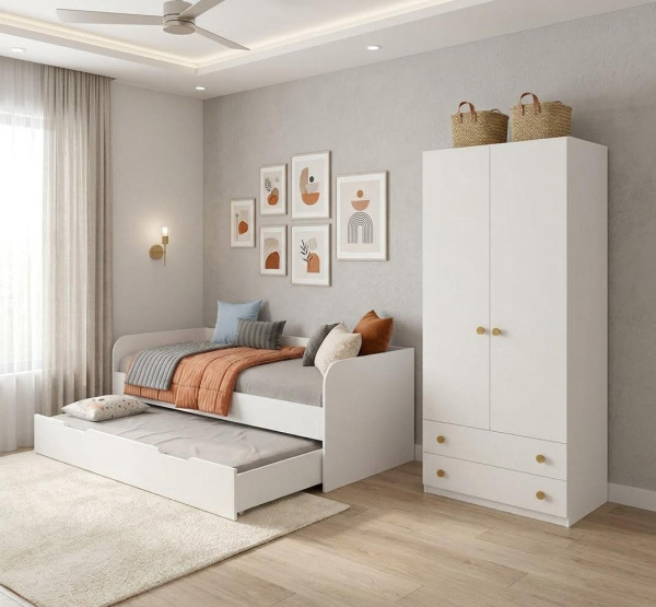 шкаф коллекции Умка + кровать 190х90 выдвижная 