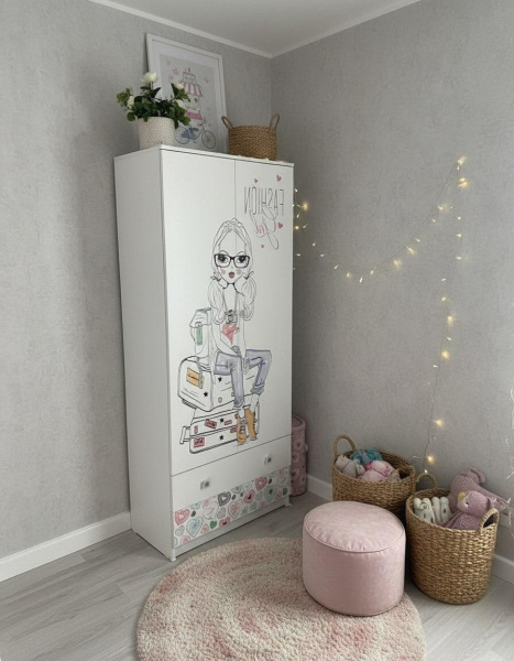 Шкаф с антресолью коллекции Анита от Династия Kids