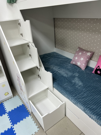 Двухъярусная кровать Умка-7 (цвета разные) 190х80  от Династия Kids