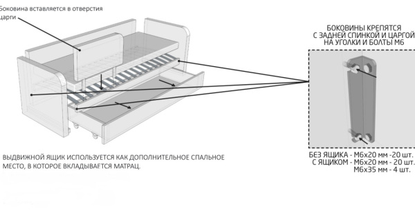 Кровать Nepos 160х80 (велюр Тедди 310 сине-серый) от Династия Kids