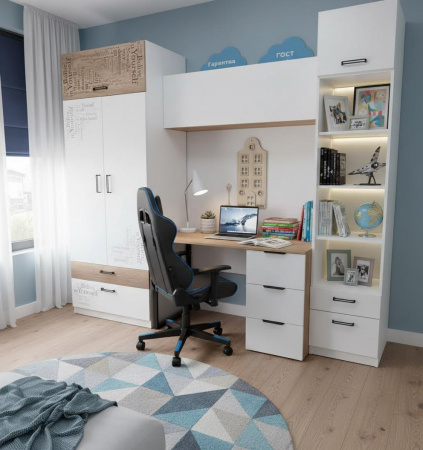 Стол 1200 мм коллекции Брайт Графит-2 от Династия Kids