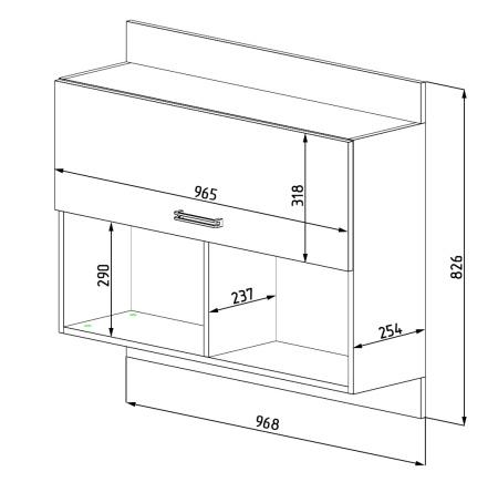 Полка настенная (2 шт) коллекции Цветы New 