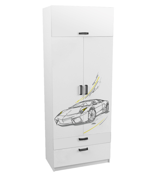 Шкаф коллекции Престиж New (с принтом) от Династия Kids