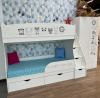 Двухъярусная кровать коллекции Хэппи 180х80 с бортиком от Династия Kids