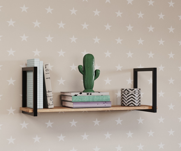 Полка навесная Лофт-800 (дуб каньон)