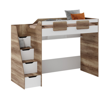 Комплект мебели: кровать-чердак Лайт Лофт + кровать Твой Стиль 120х200 от Династия Kids