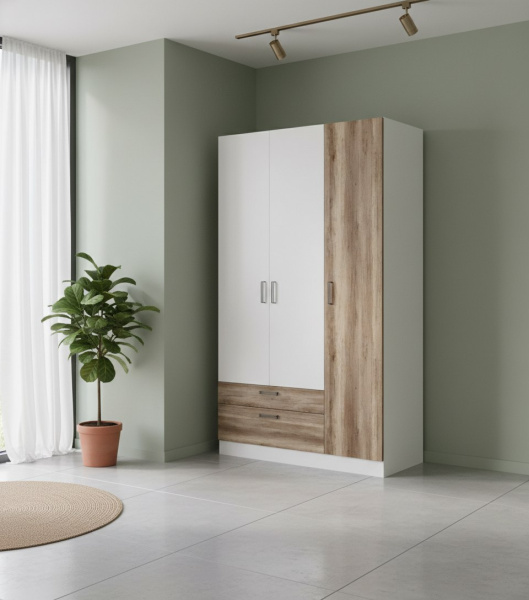 Шкаф 3-х створчатый коллекции Твой Стиль (гл. 550 мм) без принта