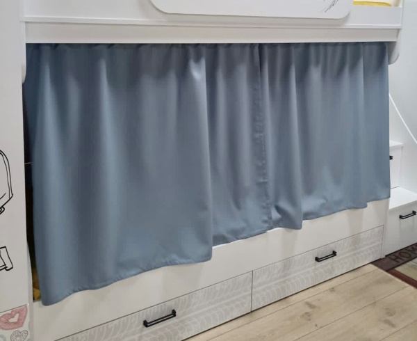 Комплект занавесок (2 шт) цвет серый