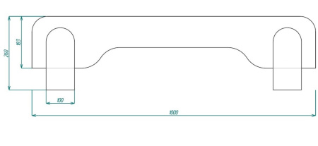 Бортик (вяз швейцарский) длина 100 см от Династия Kids