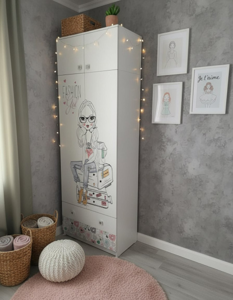 Шкаф с антресолью коллекции Анита